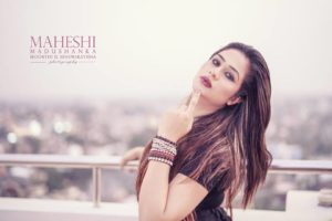 Maheshi Madushanka Latest Photos in Black Dress