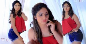 Nishi Samarawera Hot in Red Top Photo Collection