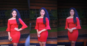 Sandani Fernando Hot In Red Dress