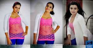 Abhisheka Wimalaweera Hot in Pink Top and Blue Pants