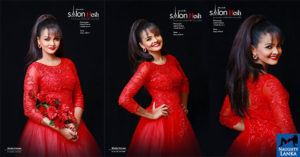Amaya Adikari Hot Red Dress
