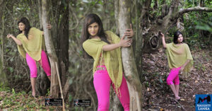 Anjula Gamage Hot In Her Pink Pants