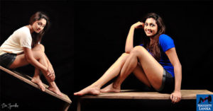 Aruni Rajapaksha Hot Poses In Mini Shorts