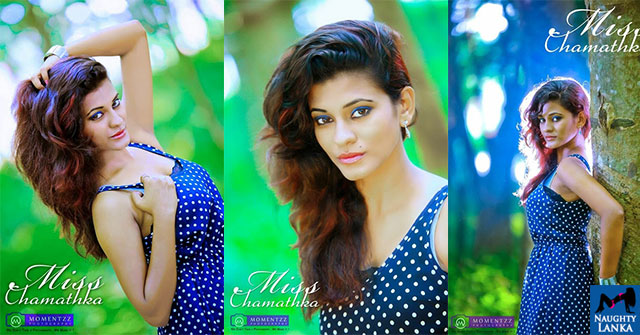 Chamathka Lakmini Sizzles In Blue Hot Dress