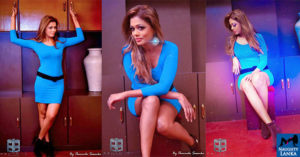 Chandi Anupama Blue Hot Dress