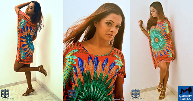 Chandi Anupama Sexy In A Colorful Mini Dress