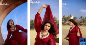 Chulakshi Ranathunga Hot Pics In Red Dress