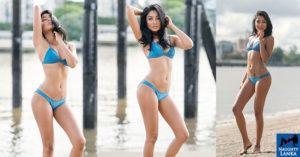 Darni Alweera Blue Bikini Photo Shoot