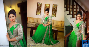 Dulani Anuradha In Gorgeous Green Saree