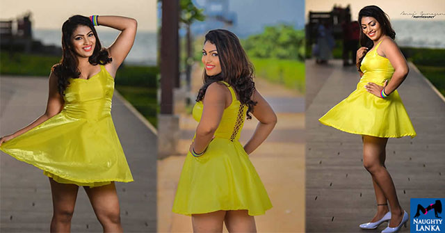 Gayathri Kanchanamali Yellow Mini Dress