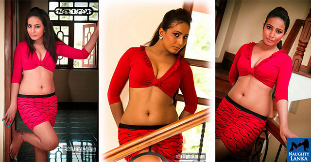 Isha Erandi Flashing Red Dress