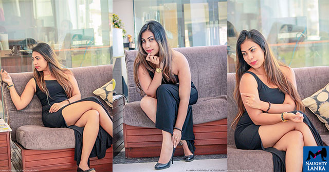 Jayani Alahapperuma Look Hot In Black Dress