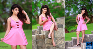 Nuwandika Siriwardena Hot In This Pink Dress