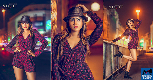 Yunika Dilki Mendis Colombo Night Photoshoot