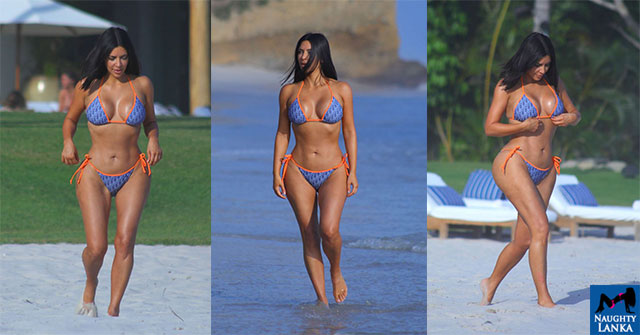 Kim Kardashian Bikini Body At Puna Mita Beach