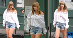 Taylor Swift Hot In Denim Shorts