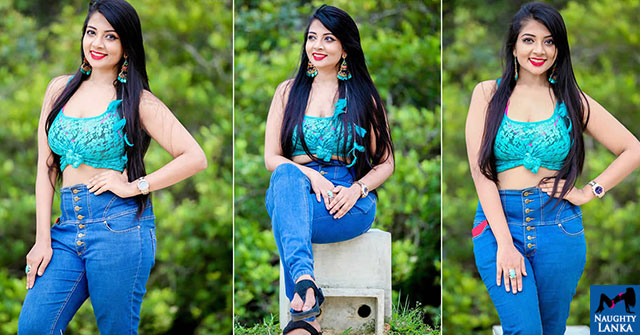 Udari Kaushalya Blue Denim Photoshoot