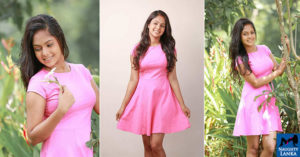 Geethma Bandara Looks Cute In Pink Dress