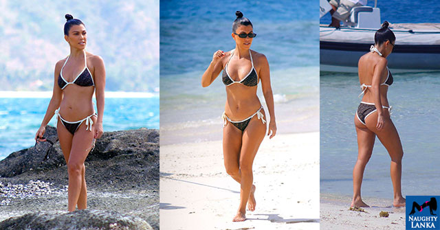 Kourtney Kardashian Wears A Fendi Bikini In Bali